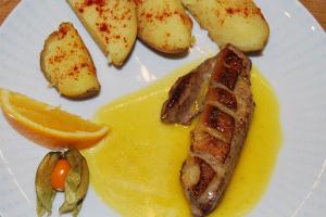Pierś z kaczki w pomarańczach